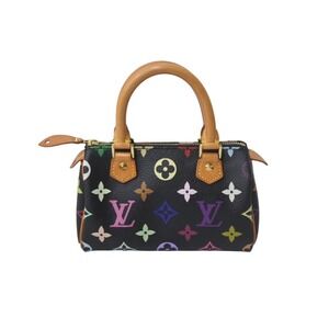 LOUIS VUITTON Speedy Handbag Monogram Multicolore Multicolor Takashi Murakami